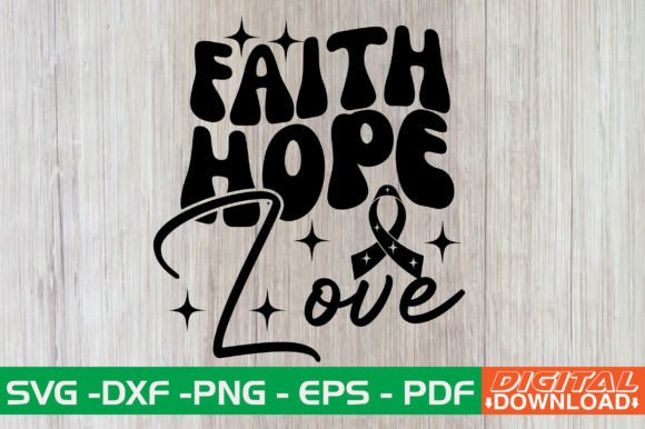 Embroidery Review: Faith Hope Love Retro SVG