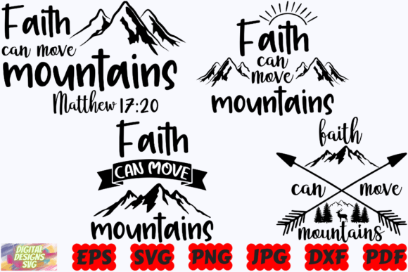 Review: Faith Can Move Mountains SVG Religious Design