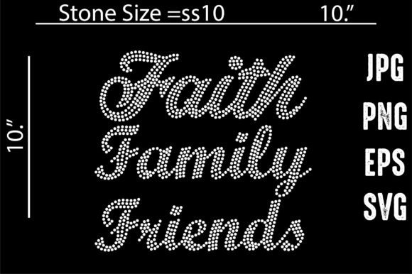 Review of Faith Family Friends Rhinestone Template