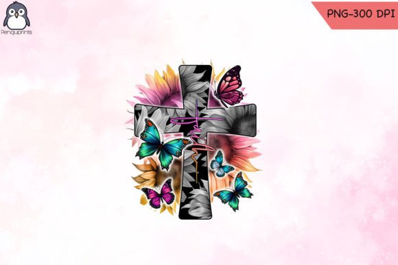 Review of Faith Flower Butterfly Sublimation Design